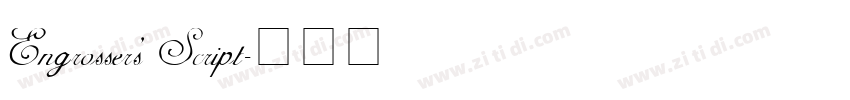 Engrosser’s Script字体转换